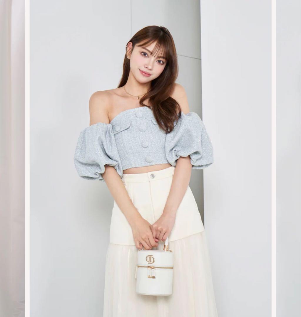 Darich 新品未使用タグ付き パフスリーブオフショルツイードトップス パフスリーブオフショルツイードトップス – Darich (ダーリッチ)