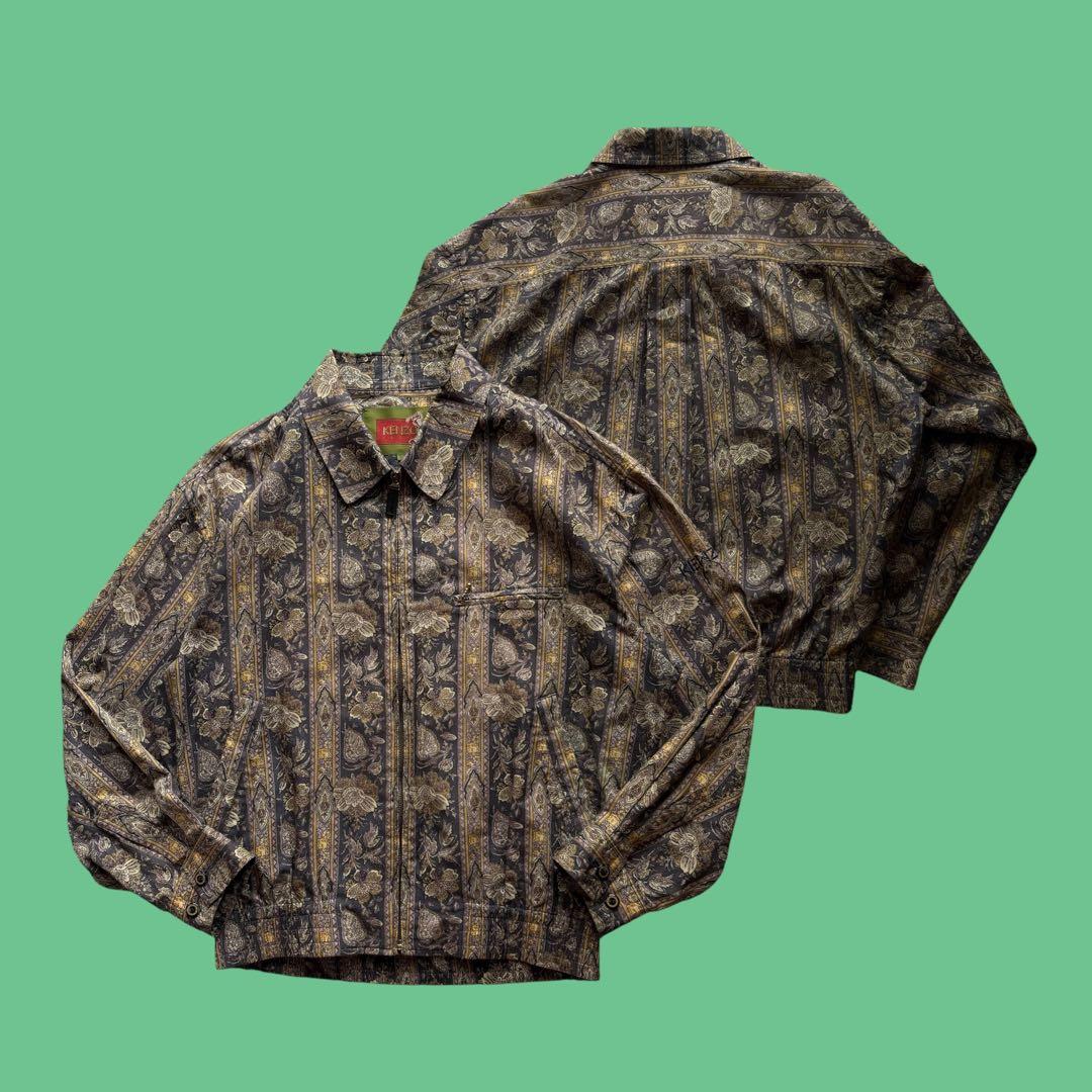 ジャケット・アウター 90s KENZO Golf Pattern Cotton Blouson