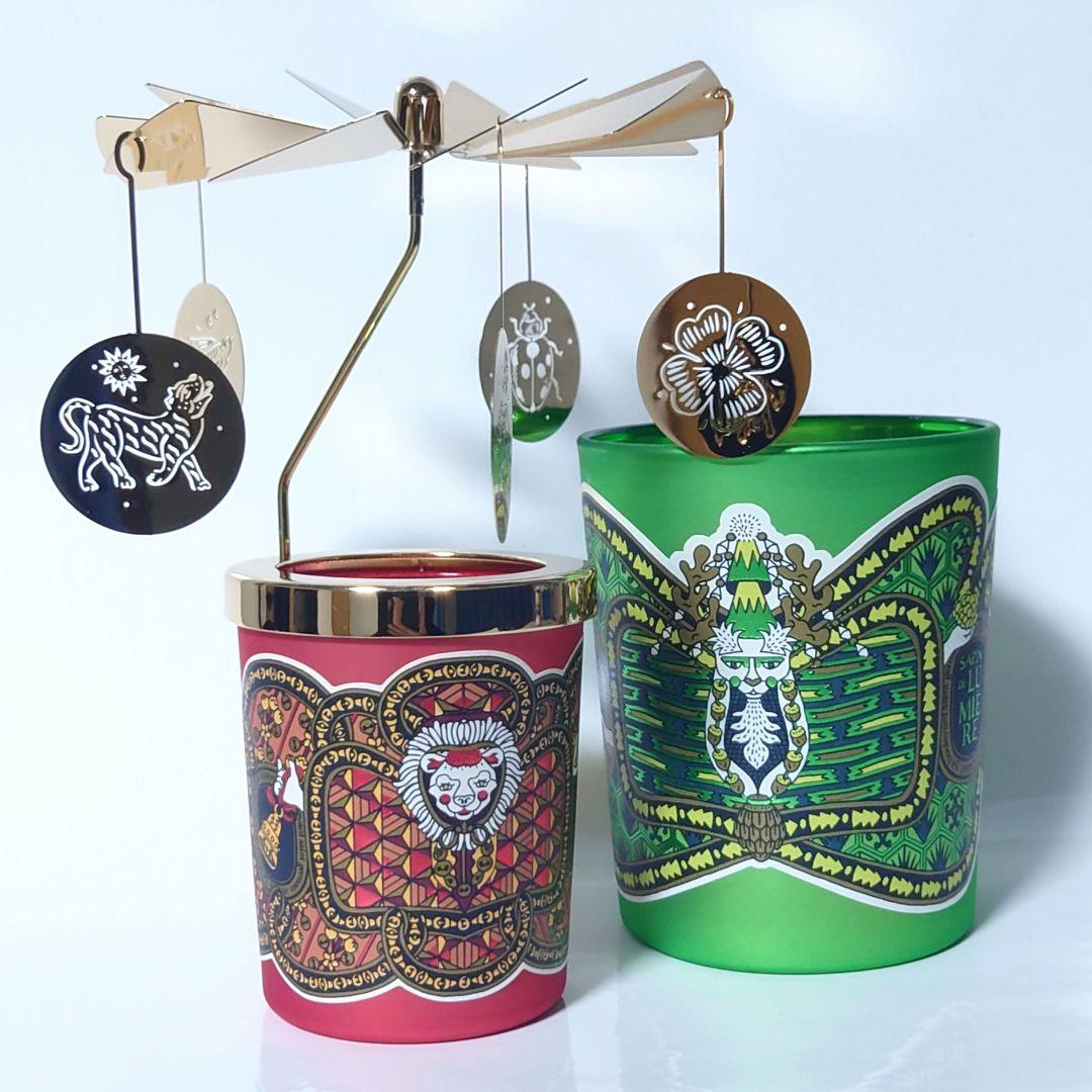 ディプティック／クリスマス限定キャンドル２個＋カルーセルのセット