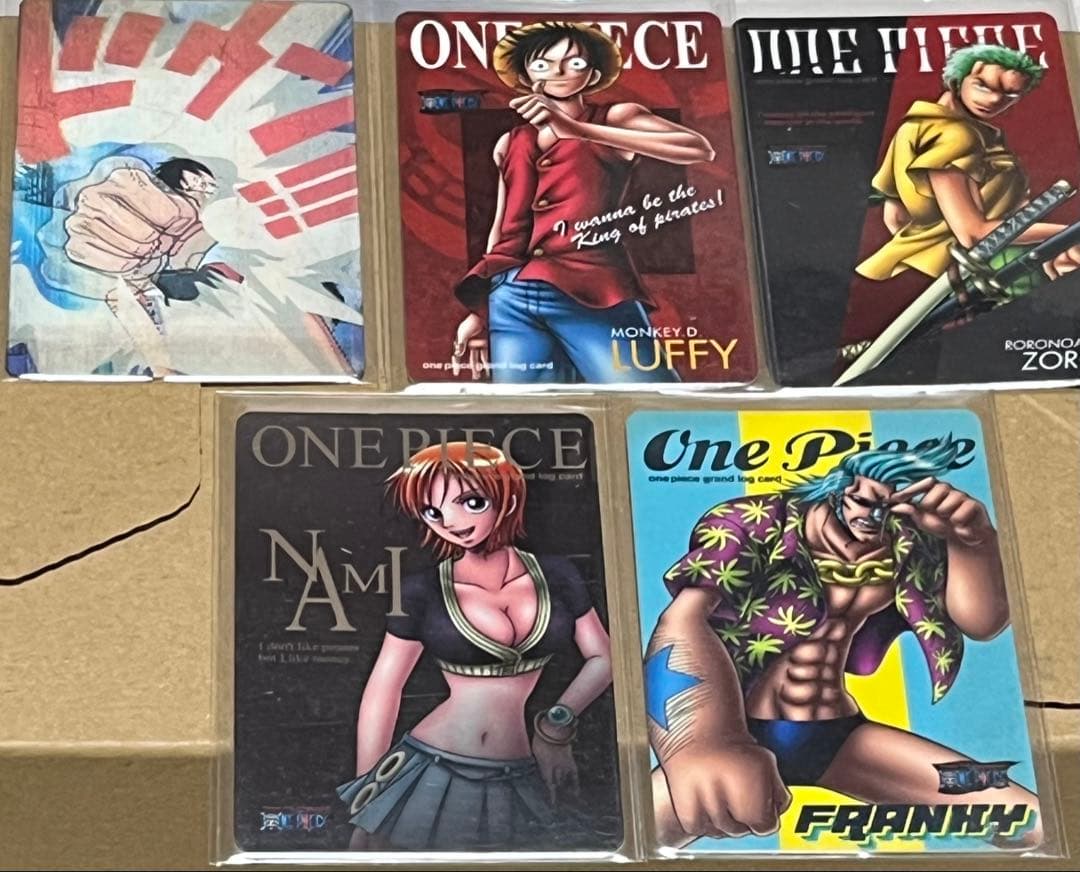 ワンピース グランドログカード　5枚セット