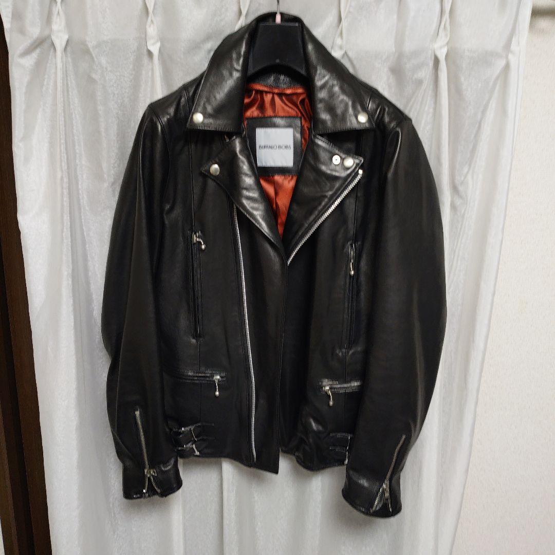 BUFFALO BOBS 黒 レザーライダースジャケット