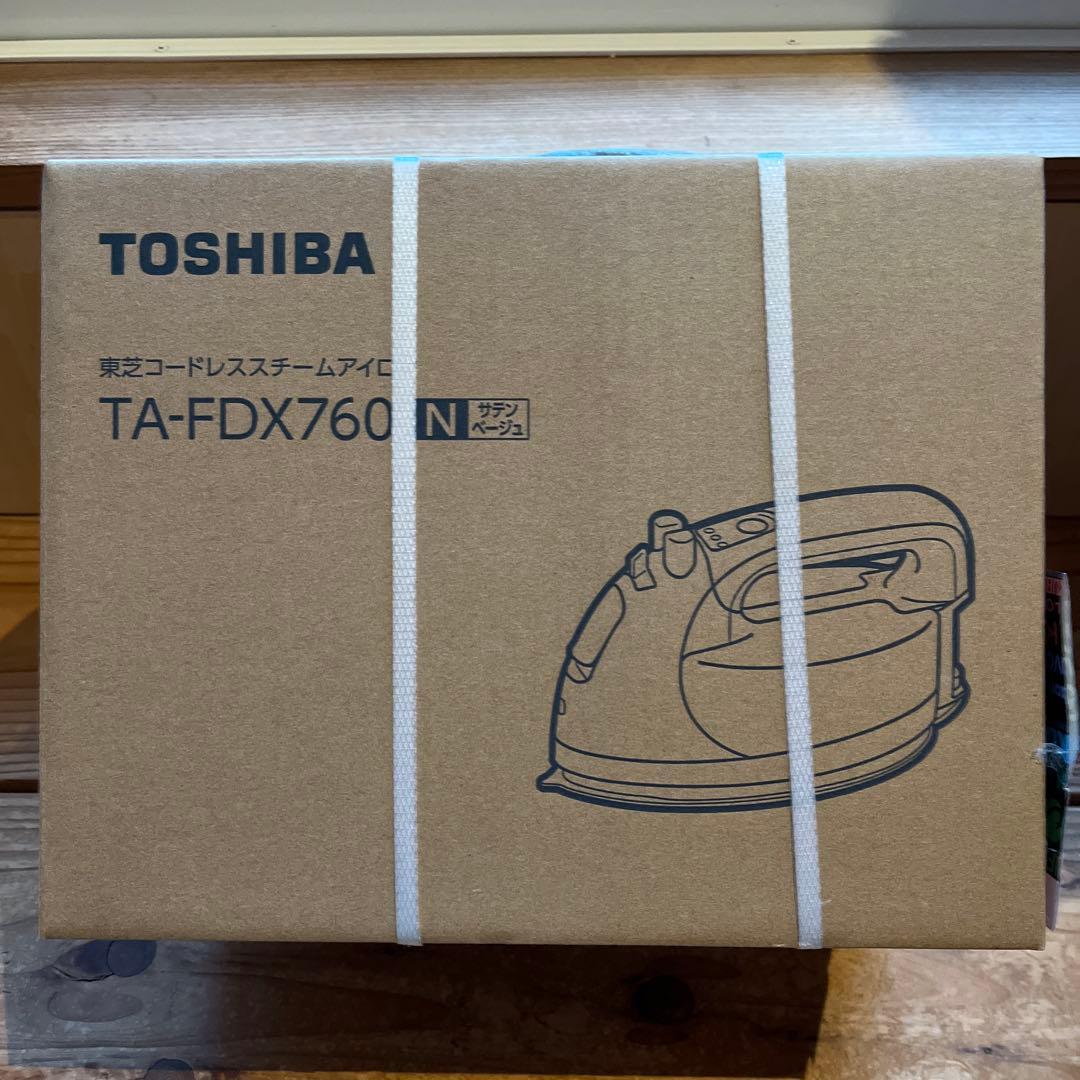 TOSHIBA TA-FDX760(N)サテンベージュ TOSHIBA（東芝） TA-FDX760-N コードレスアイロン 美(ミ)ラクルLa・Coo