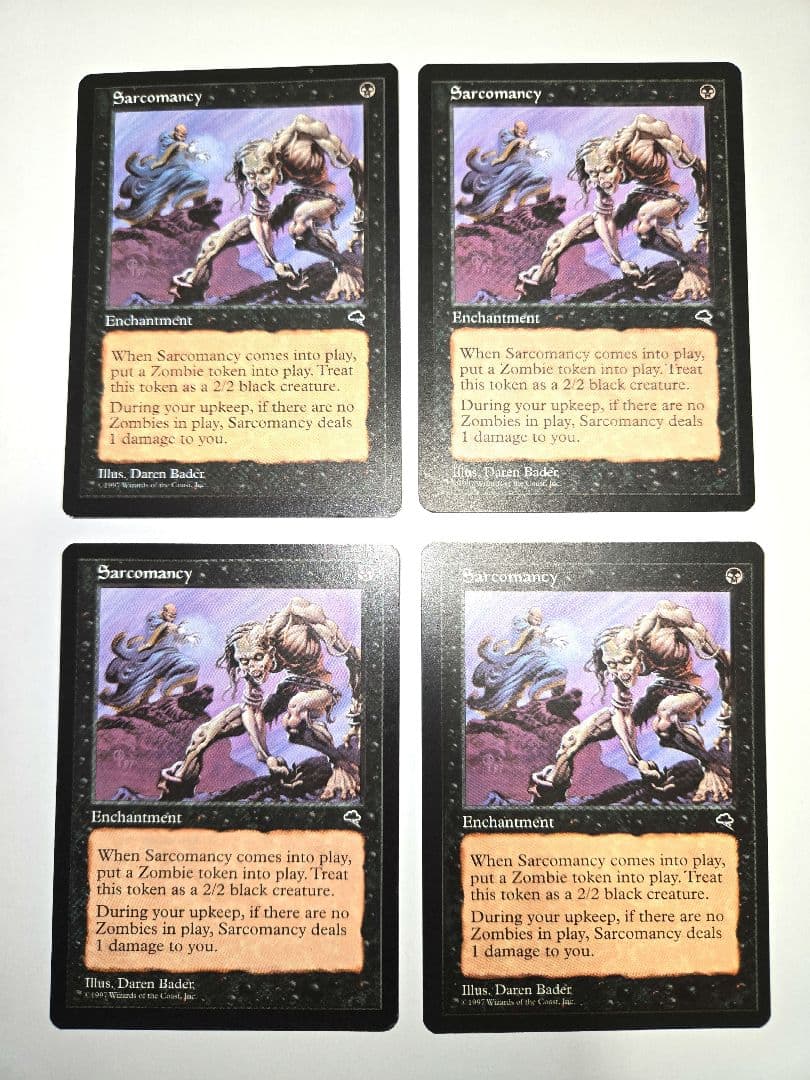希少　4枚セット《肉占い/Sarcomancy》英語版　テンペスト　再録禁止