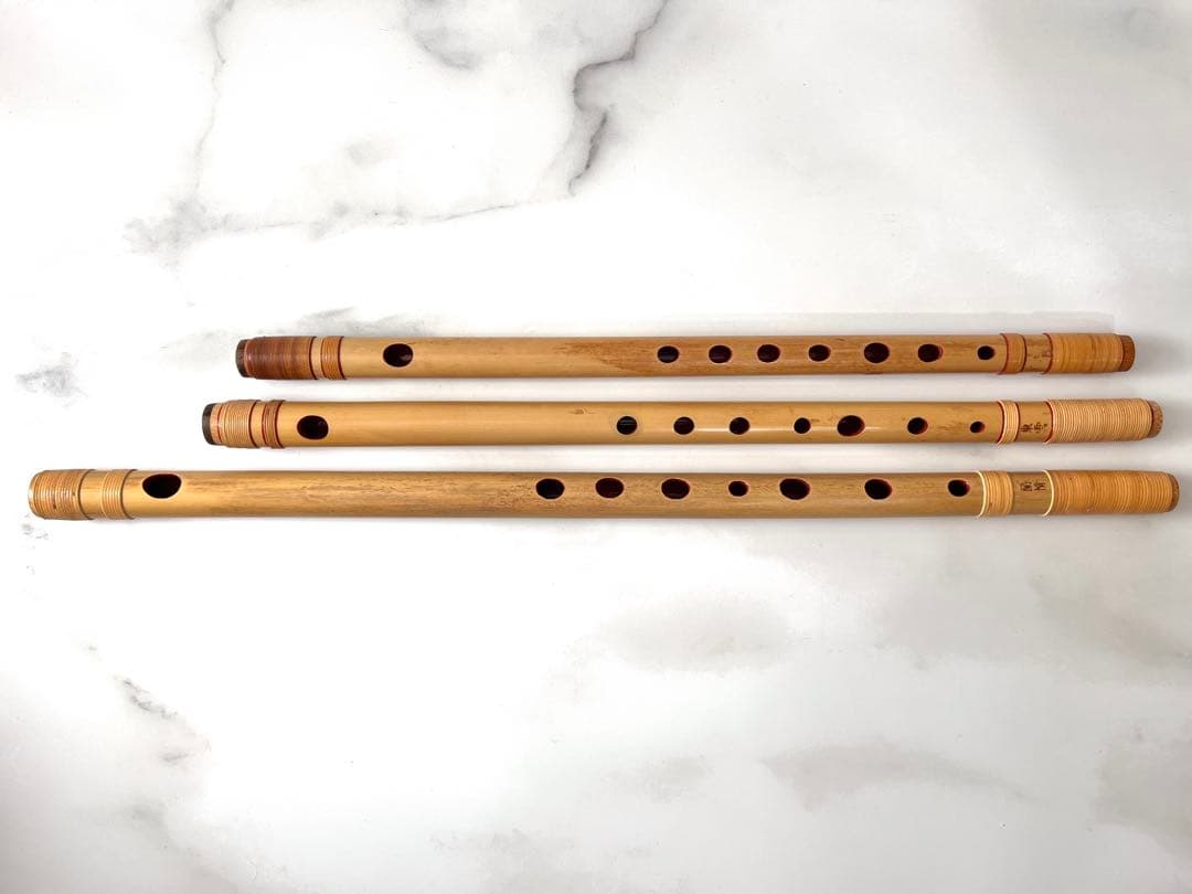 【蘭情・東雲・㐂月】篠笛 3本セット