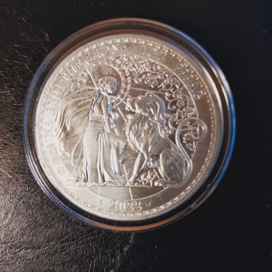 ウナとライオン 2022年 イギリス 1ポンド 銀貨