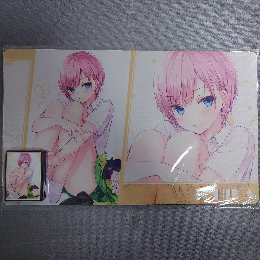 α2 五等分の花嫁 制服&風太郎人形 中野一花 スリーブ&プレイマット