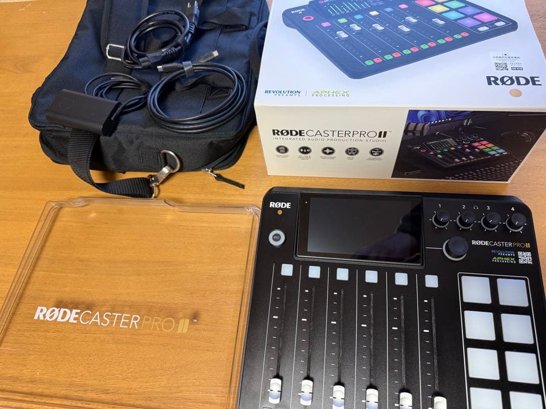 RODECaster Pro II +専用カバー+TASCAMバッグセット