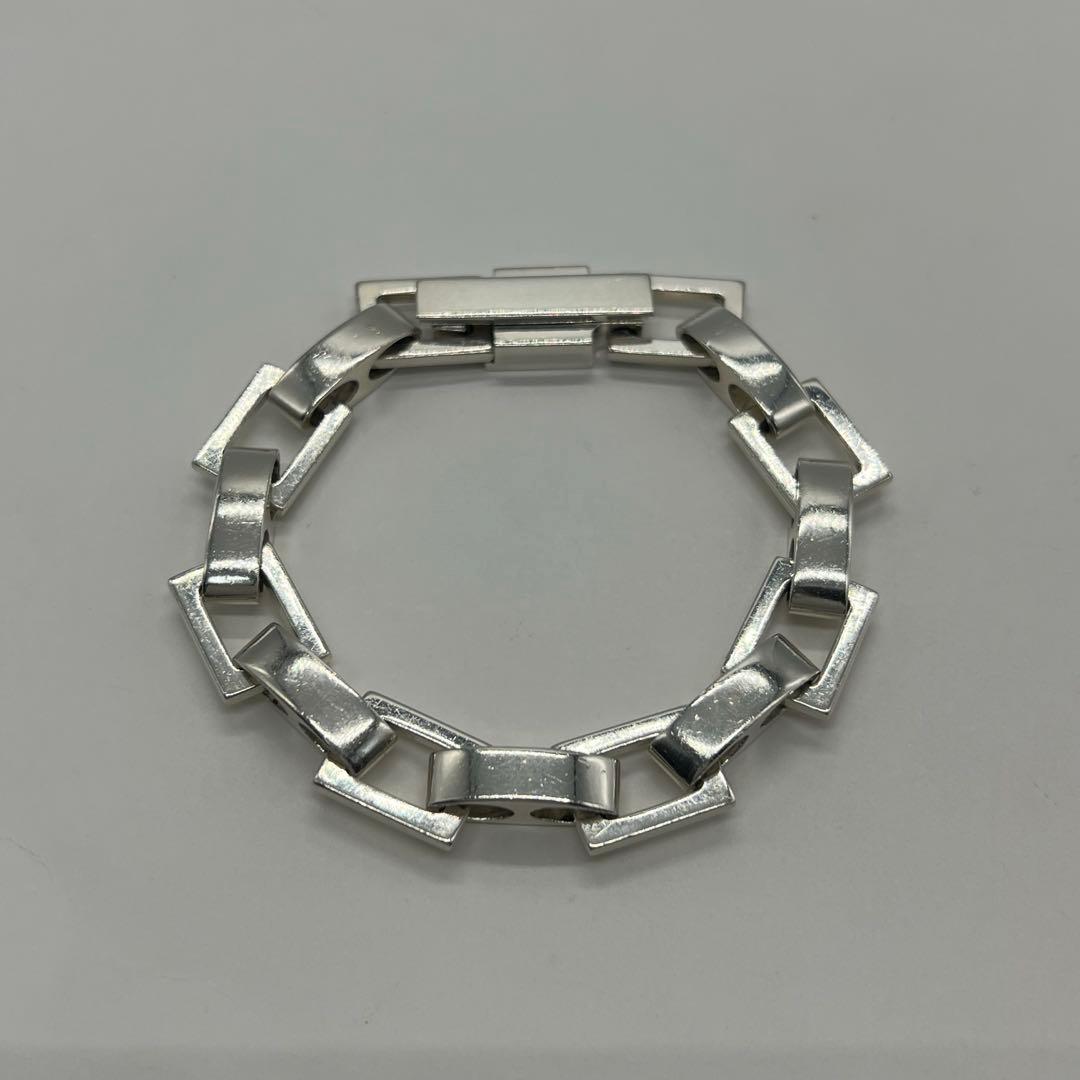 グッチ GUCCI スクエアリンク ブレスレット SV925 オールド 希少