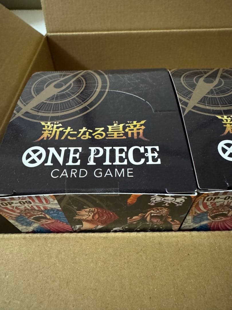 ONE PIECE カードゲーム 新たなる皇帝3箱セット テープ付き - メルカリ