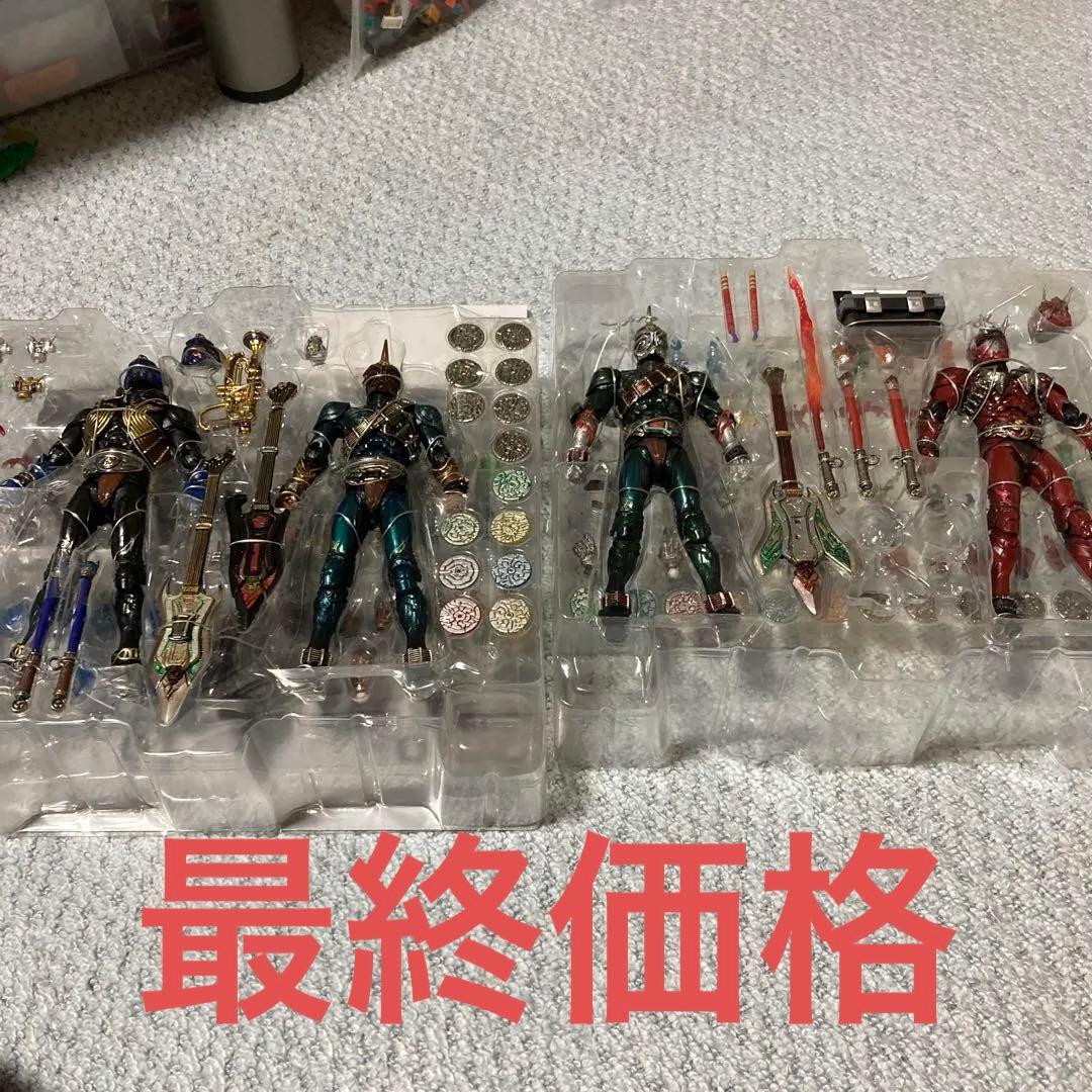 美品S.I.C 仮面ライダー響鬼(紅)威吹鬼　斬鬼　轟鬼