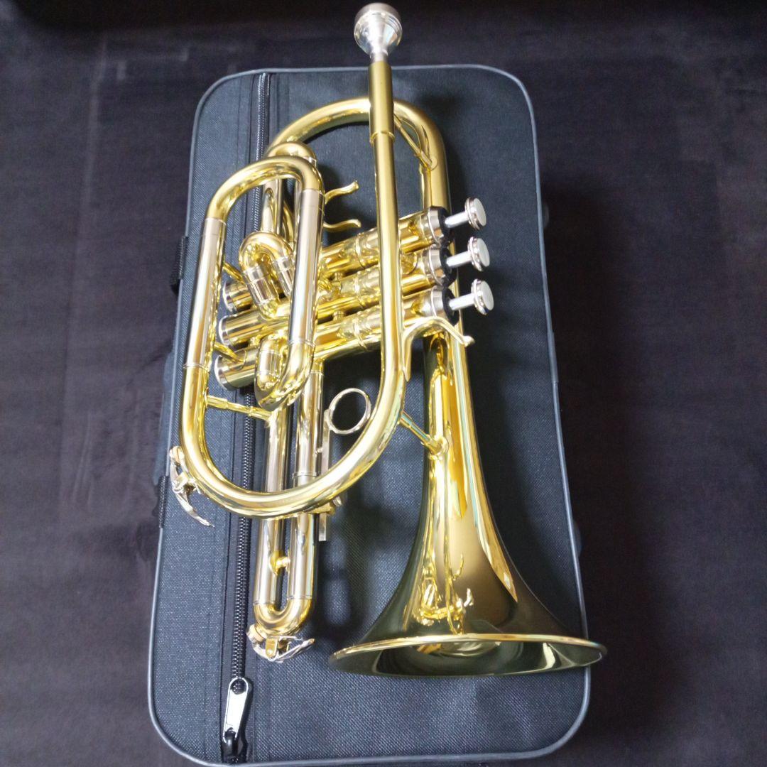 コルネット 本体 マウスピース ケース付き メーカー無し ブランド不明