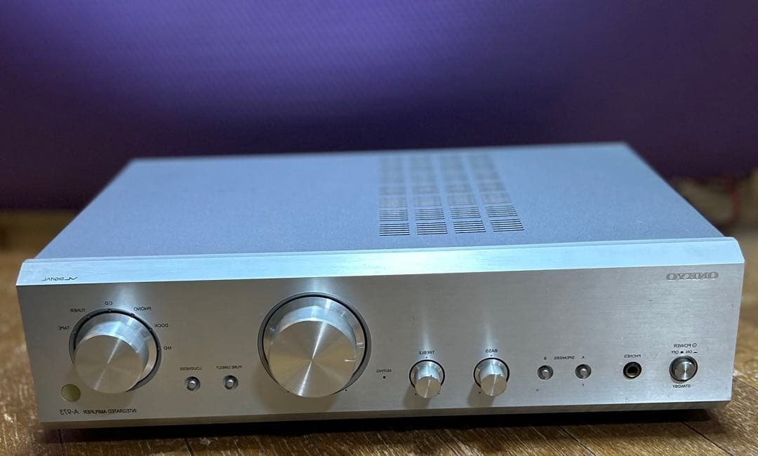 ONKYO プリメインアンプ 最大出力85W+85W A-973(S) シルバー