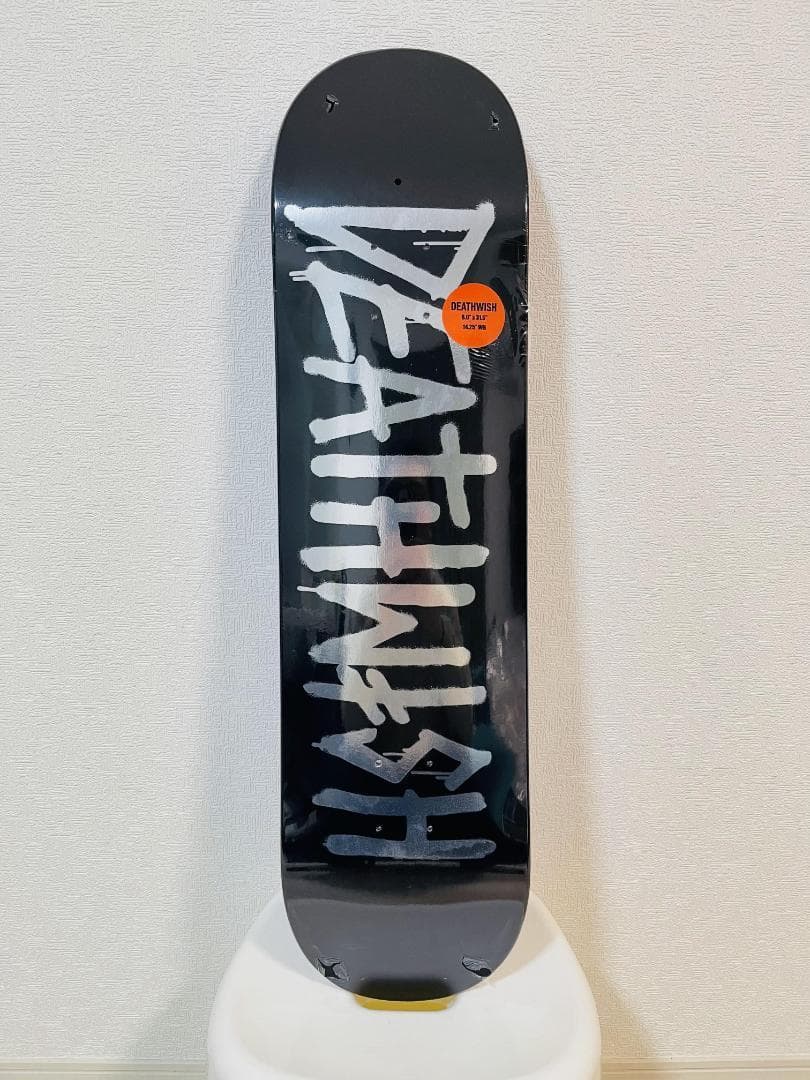 台湾製無地黒デッキテープ付き DEATHWISH　デスウィッシュ 8.0デッキ Amazon | スケートボード スケボー DEATHWISH DECK デスウィッシュ