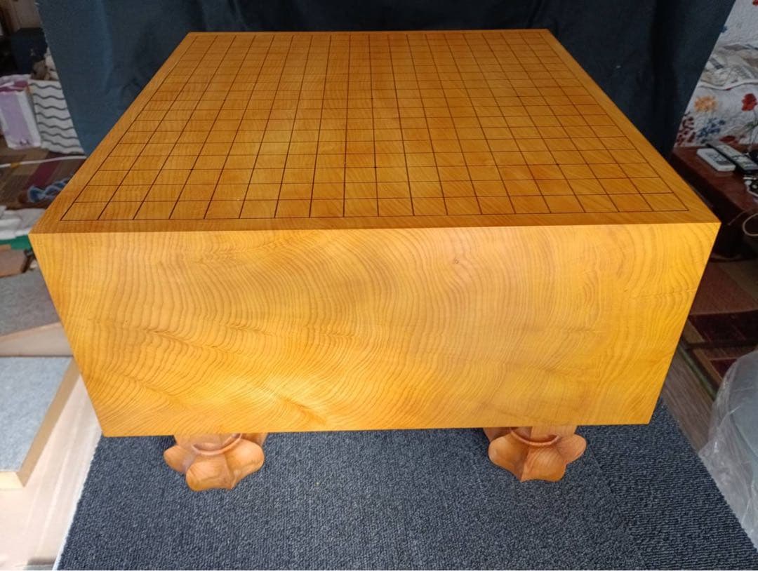 本榧碁盤柾目6寸1分　未使用品