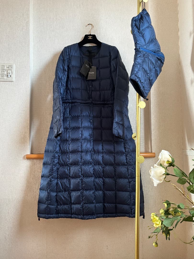 タイオンエクストラ♡ロングダウン♡ボレロ♡ネイビー 新品 タイオンエクストラ ボレロ ロングダウン S ネイビー 多数way