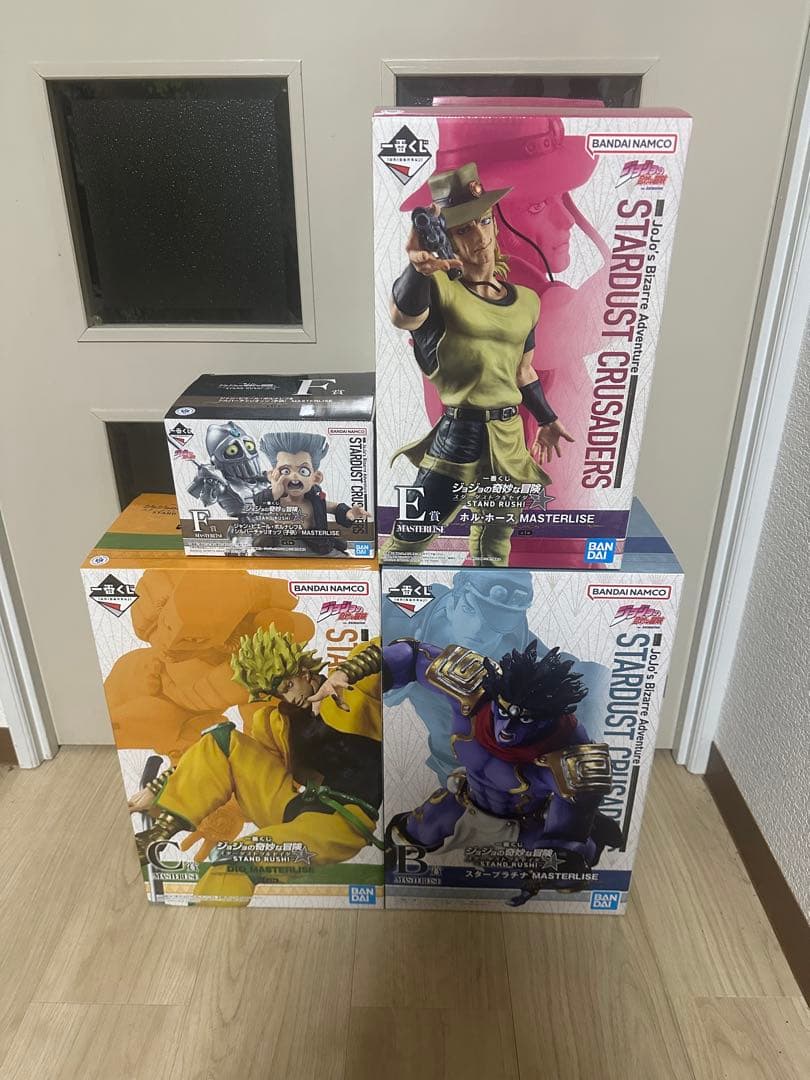 一番くじ　ジョジョの奇妙な冒険　スターダストクルセイダース　フィギュア　セット