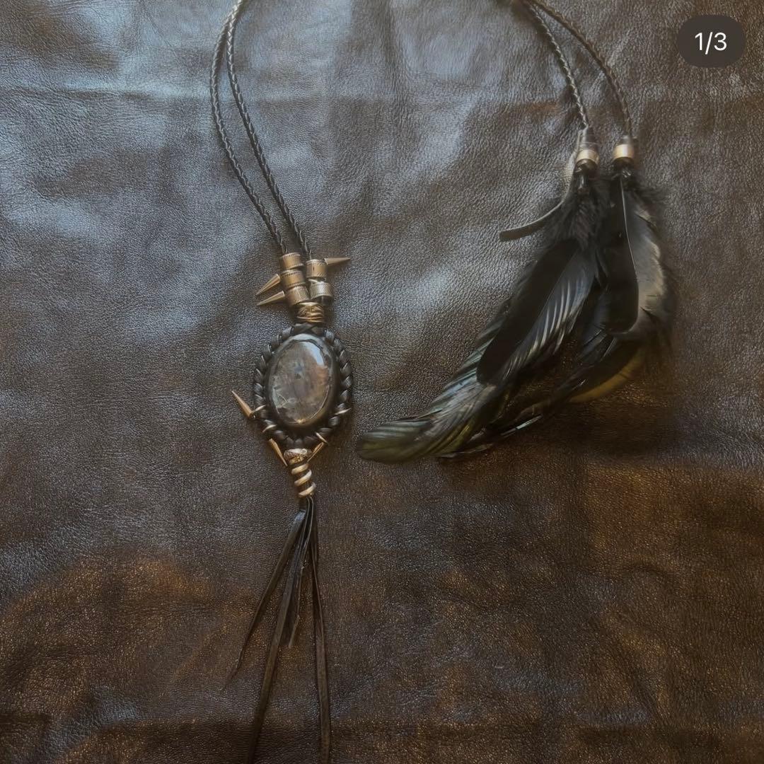 アクセサリー archive vkei feather necklace 14th