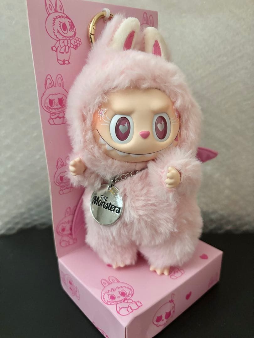 海外限定 特注品 ZIMOMO LABUBU キーホルダー ピンクデビル ジモモ