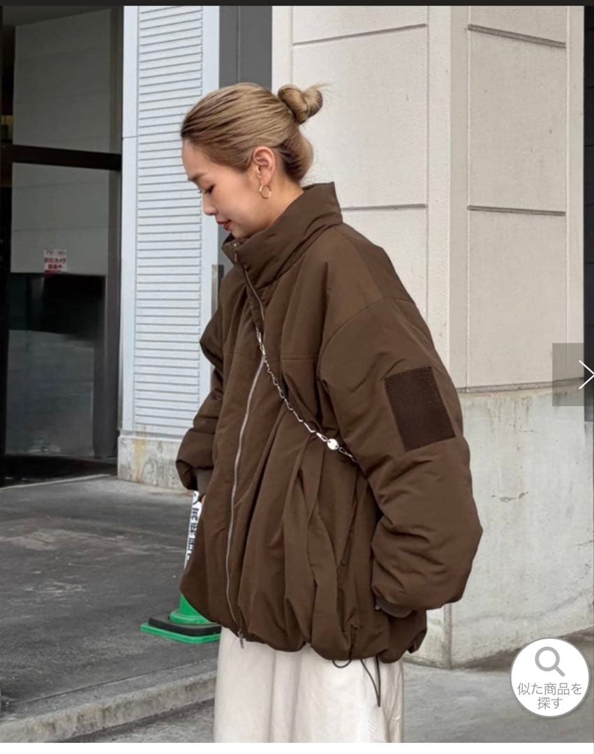 PON企画中綿スタンダードカラージャケットブラウン　タグ付き　新品