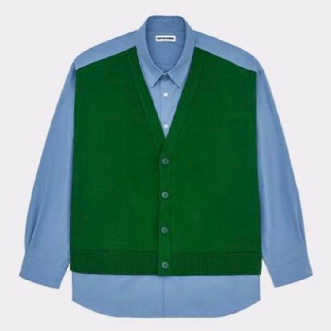 最終価格！新品KNITCARDIGANDETAIL LAYEREDSHIRT