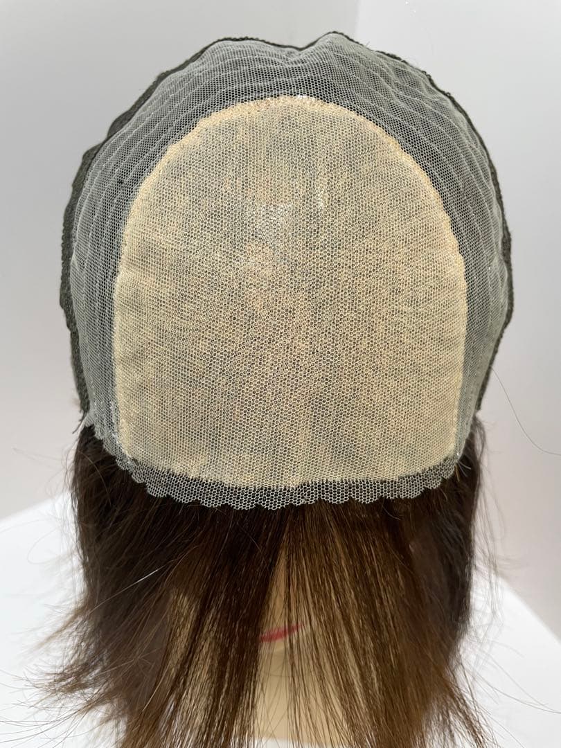 フルウィッグ人毛100%人毛ウィッグ医療ウィッグロングストレート広い