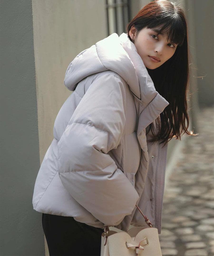 【新品未使用】VIS　フード取り外し可能軽量ダウンブルゾン　ピンク VIS（ビス） 【アウター総選挙3位】フード取り外し可能軽量ダウン