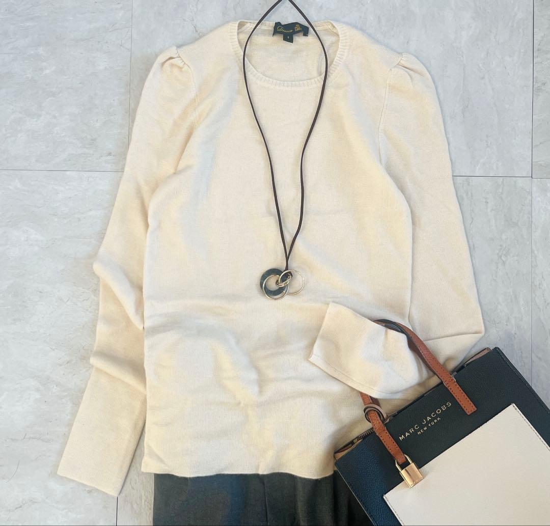 ドゥロワー クルーネックニット カシミヤ オフホワイト ドゥロワーのニット / セーター（ホワイト）の商品一覧｜ユナイテッド