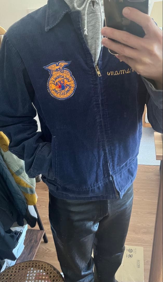 ✴︎着画有り格安！FFA ネイビー ファーマーズジャケット M109457576