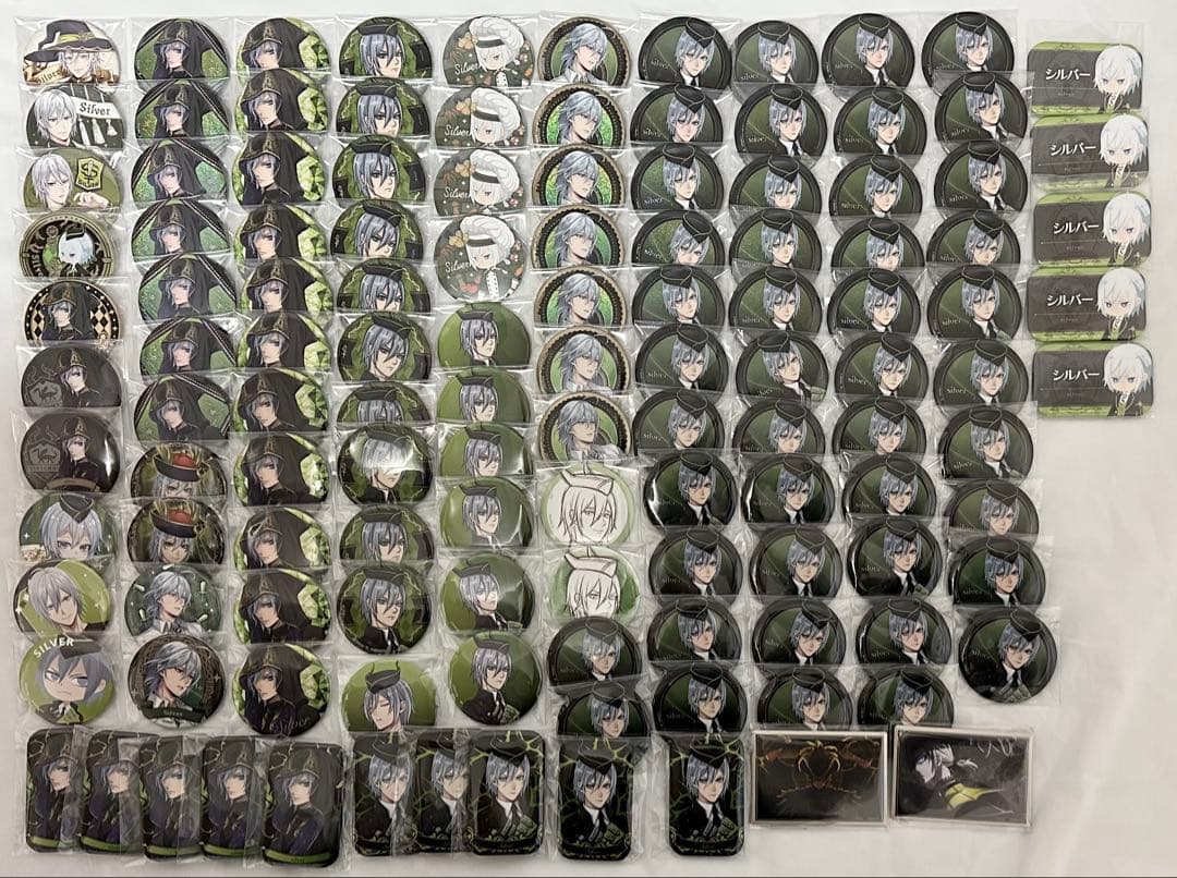 ツイステ シルバー 缶バッジ 纏め売り