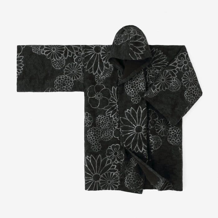 SOU・SOUソウソウ金襴緞子ウールジャカール 頭巾外套角袖日本製