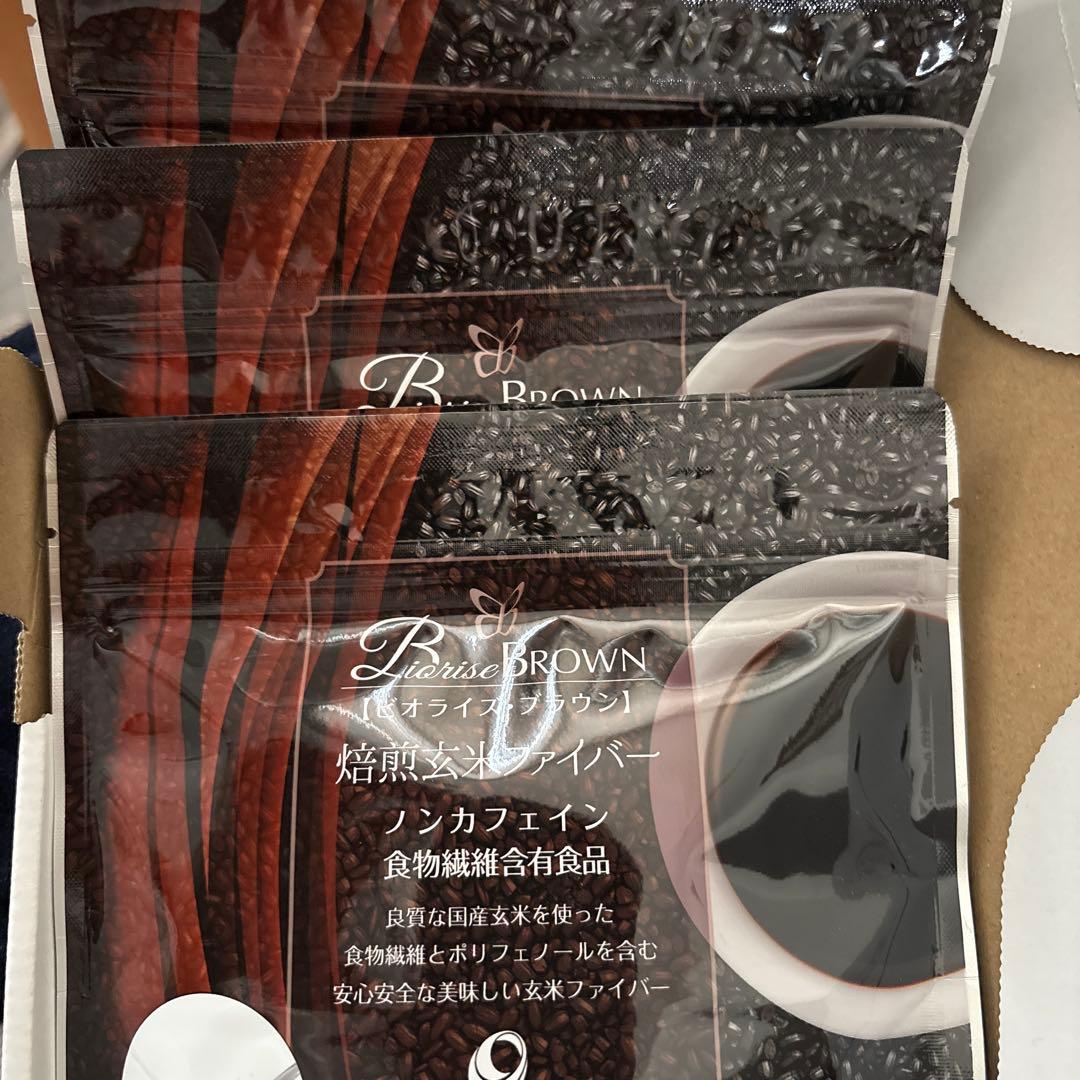ふわり　ビオライズ ブラウン 焙煎玄米ファイバー 6袋