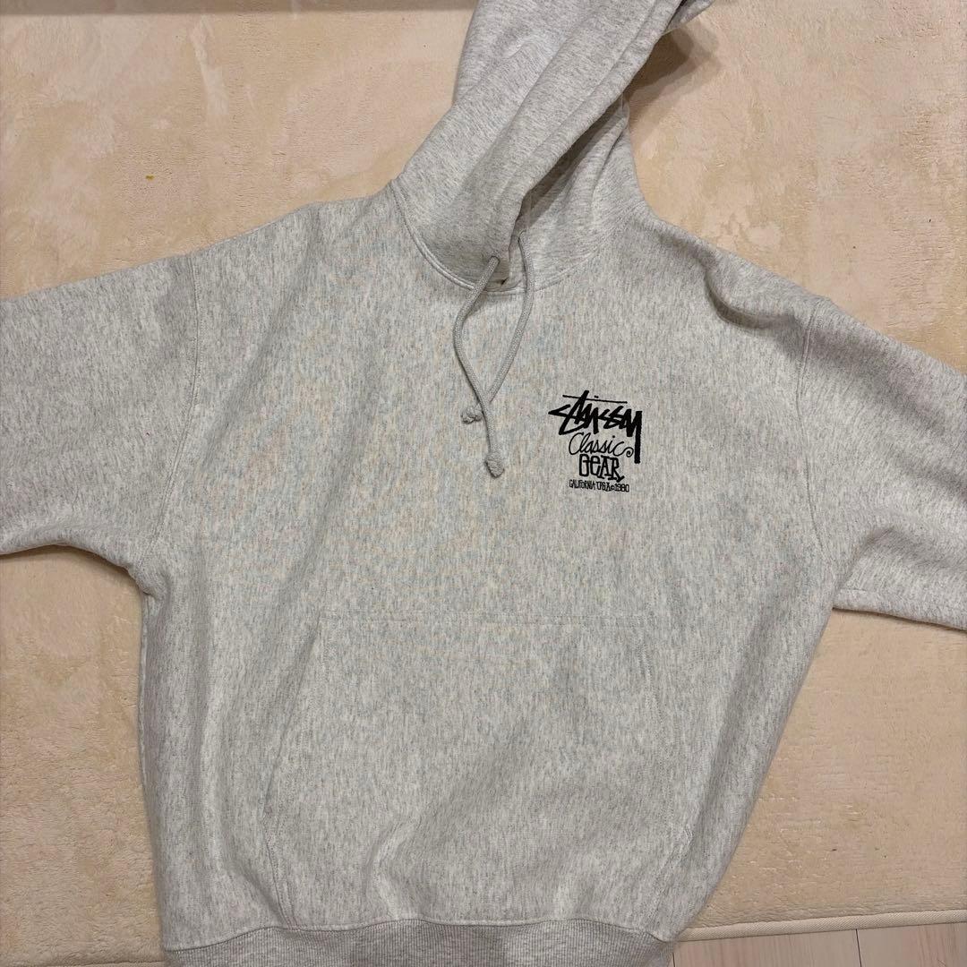 Stüssy グレー パーカー Mサイズ - メルカリ