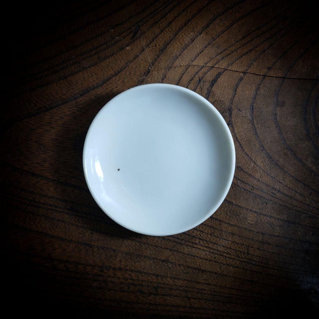 小皿　古伊万里　豆皿　江戸末期　白磁　ホクロ　手塩皿 お得＞伊万里染付扇型豆皿5枚 江戸幕末期 薬味皿・豆皿 antique art