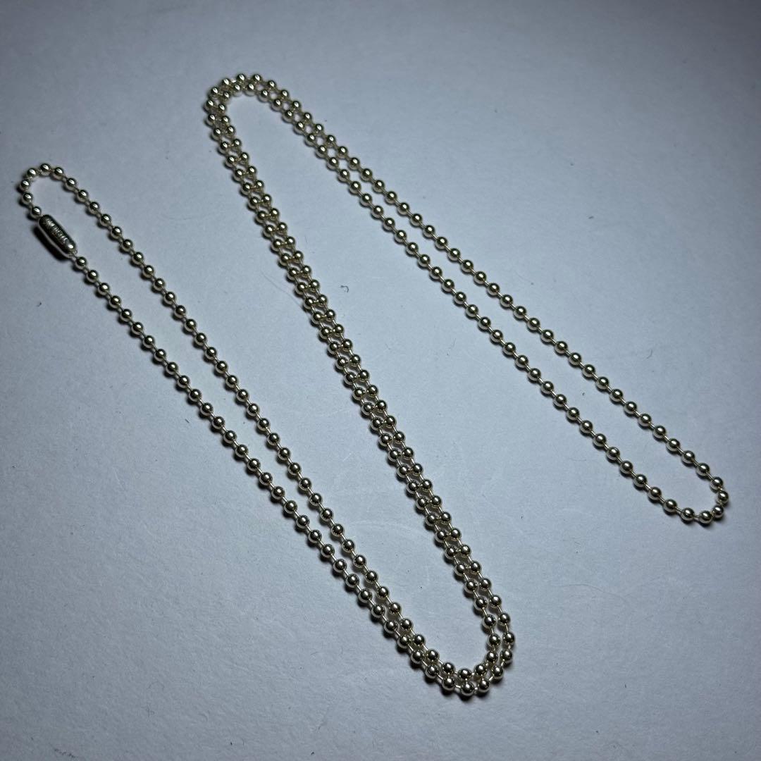 未使用品 クロムハーツ 純正ボールチェーン 76センチ ②