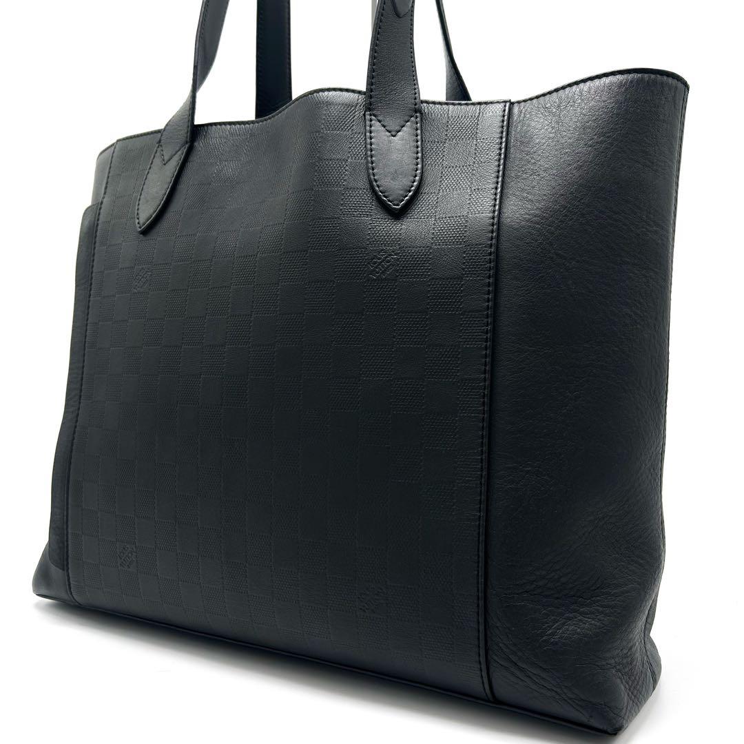 美品 ルイヴィトン カバヴォワヤージュ ダミエアンフィニ トートバッグ メンズ