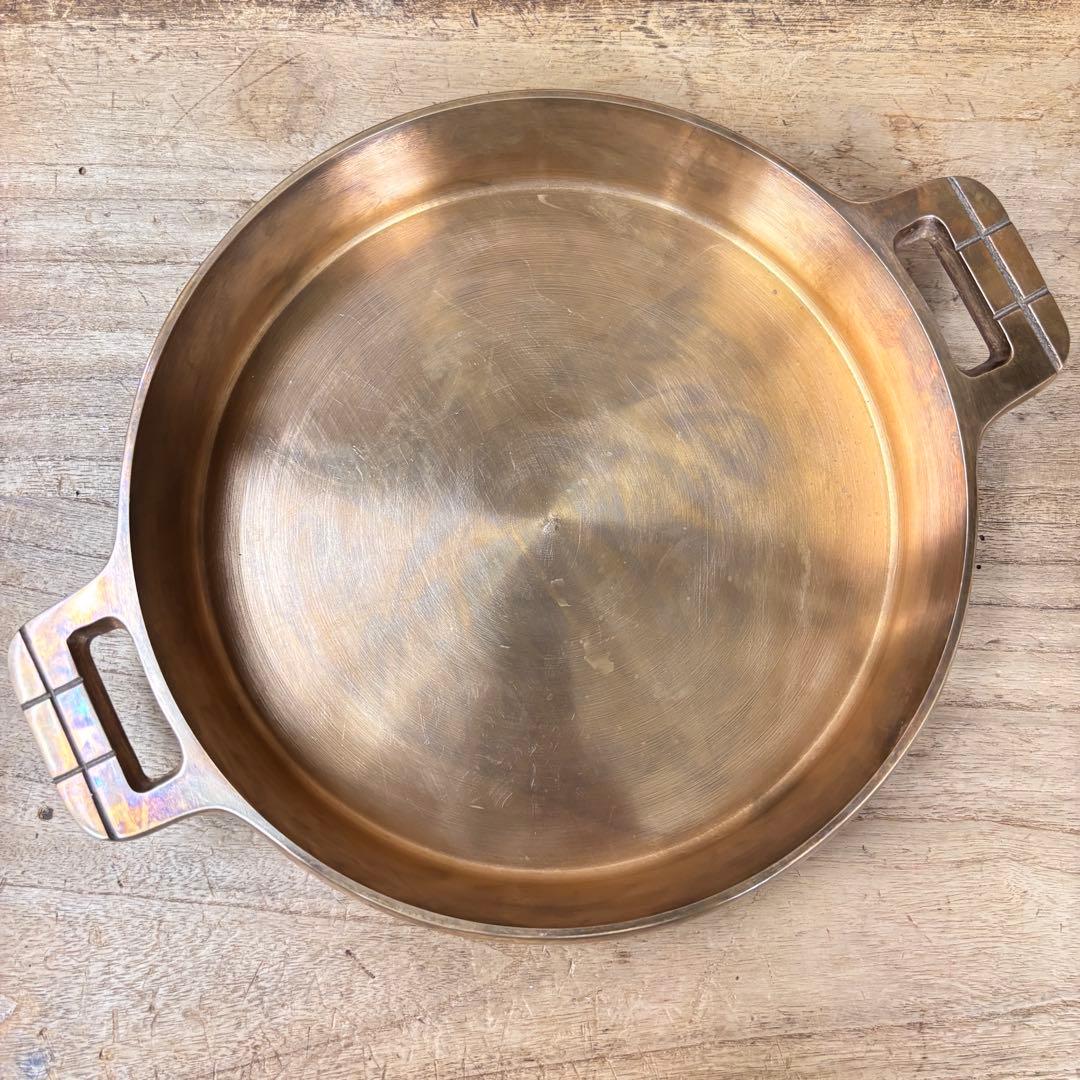 未使用品 在銘 砲金鍋 すき焼き鍋 天ぷら鍋