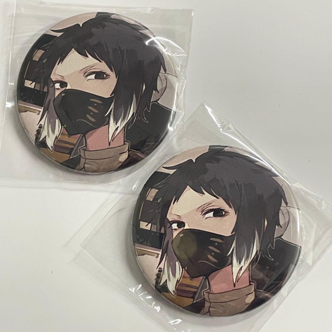 文豪ストレイドッグス 芥川龍之介 缶バッジ2個 ゲーマーズ本まつり特典