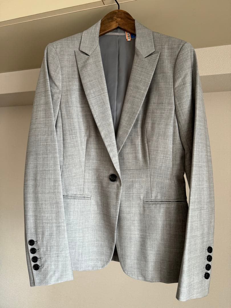 theory luxe グレー ビジネスジャケット、パンツセット