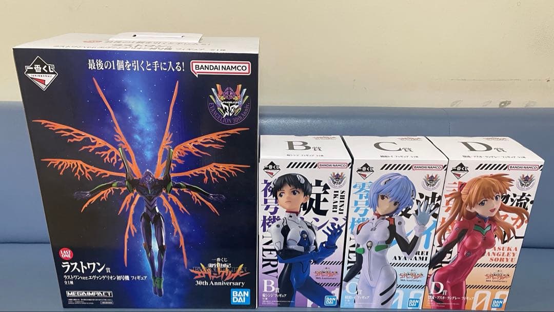 一番くじ　新世紀エヴァンゲリオン30th Anniversary フィギュア4点