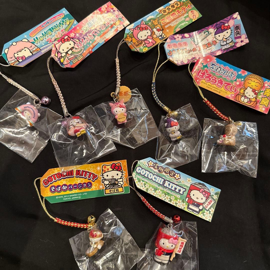 ご当地キティー　ストラップ 京都　奈良　信州