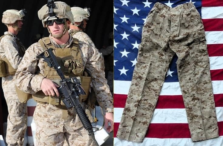 米軍実物 未使用 USMC マーパットデザートトラウザー　S-R　674