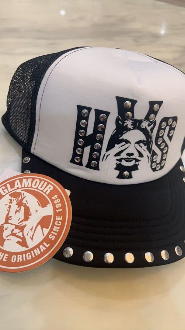 【新品未使用】ヒステリックグラマー　スタッズメッシュキャップ #0001 SEE NO EVIL スタッズメッシュキャップ|HYSTERIC GLAMOUR WOMEN