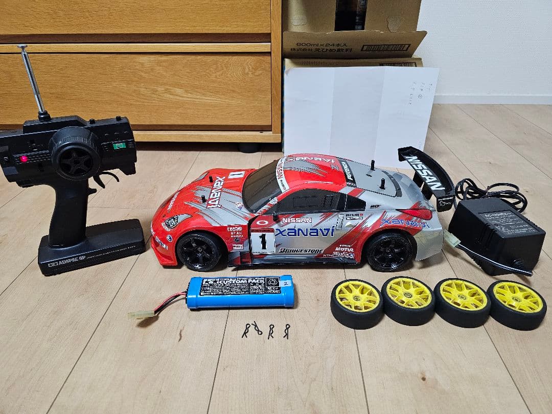 タミヤラジコン、フェアレディZ中古フルセット。走行確認済、オンロード&ドリフト