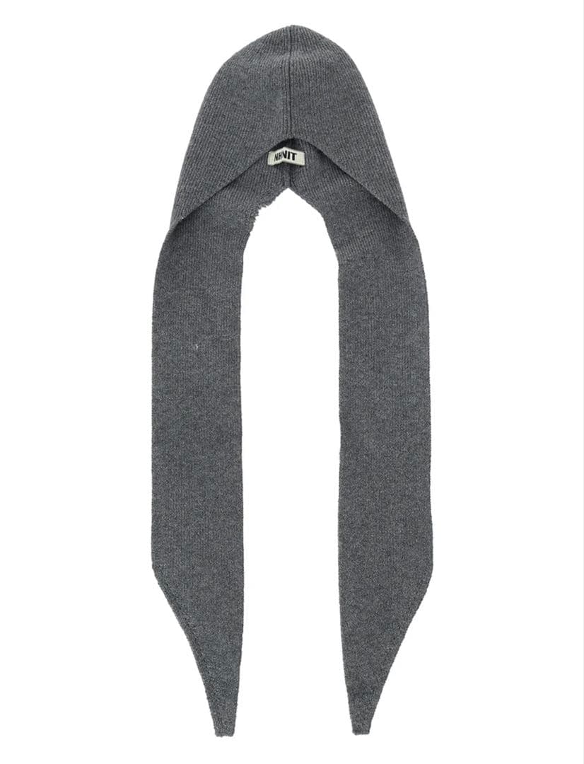 NKNIT マフラーキャップ バラクラバ フード　グレー