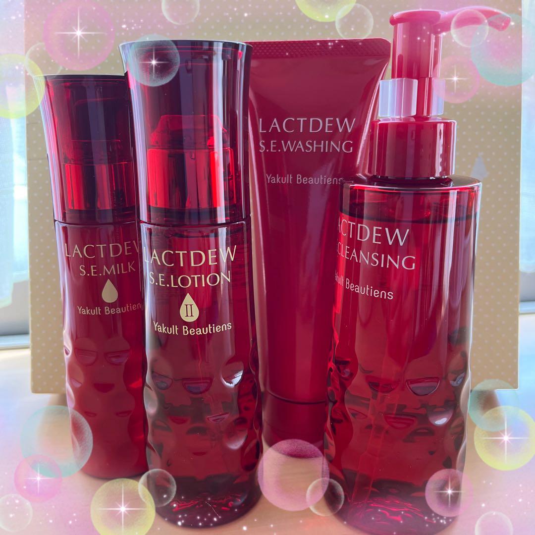 ヤクルト クレンジング+ウォッシング+S.Eローション+S.Eミルク４点セット ヤクルト ラクトデュウ S E ローション ミルク ウォッシング