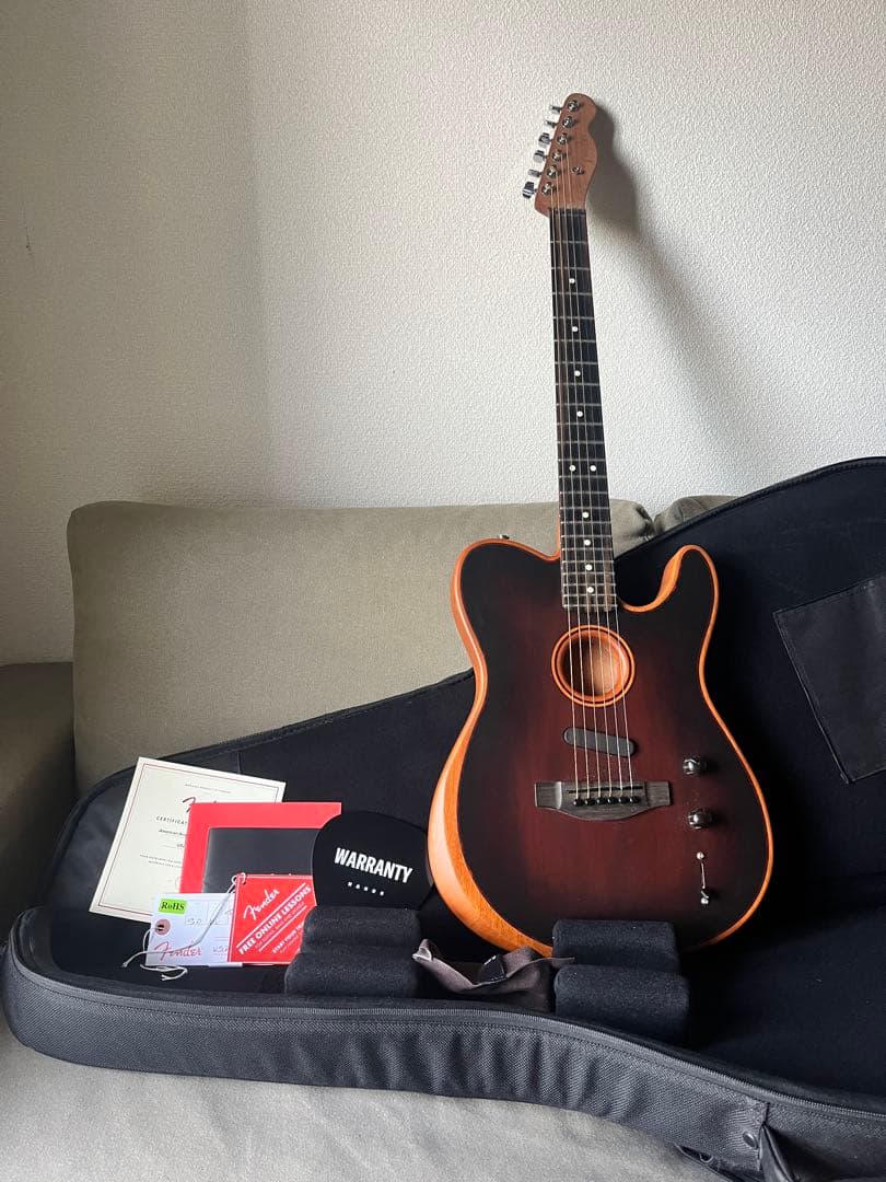 fender acostasonic USA telecaster エレキギター 楽天市場】Fender USA American Acoustasonic Telecaster -Sunburst