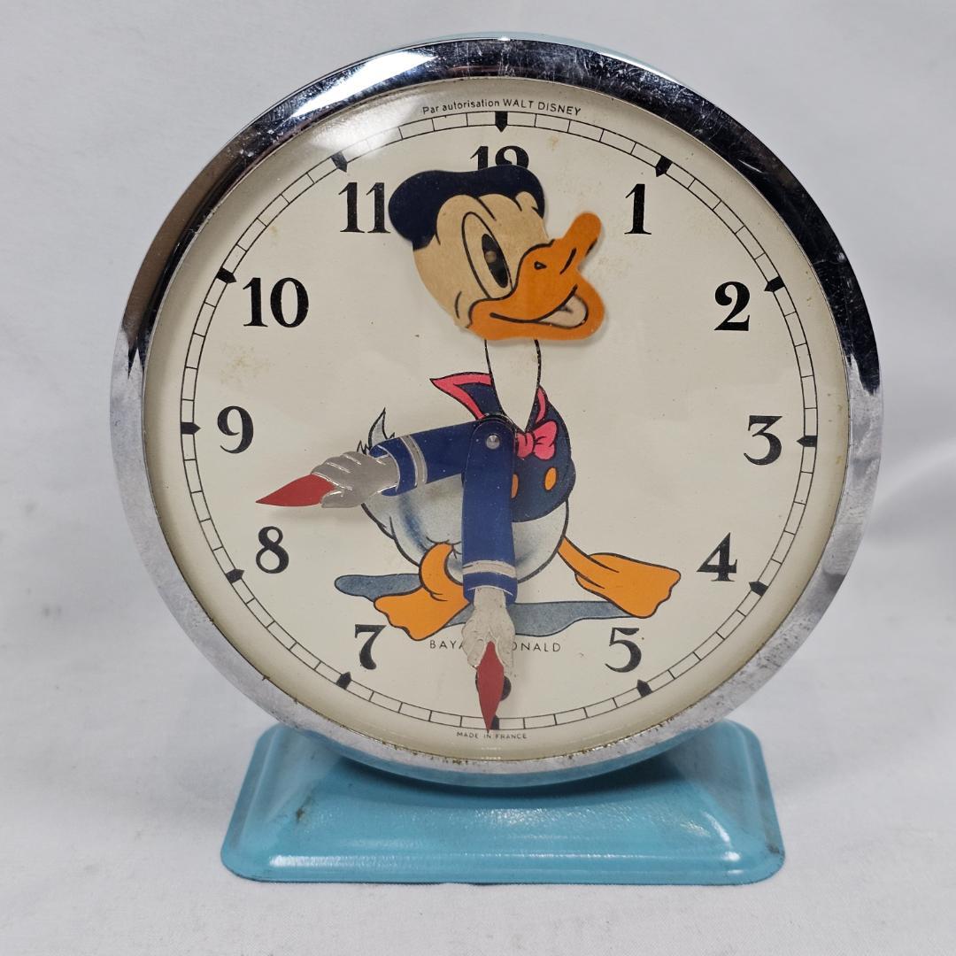 【希少】 ディズニー公式 ヴィンテージ クロック 首振りギミック