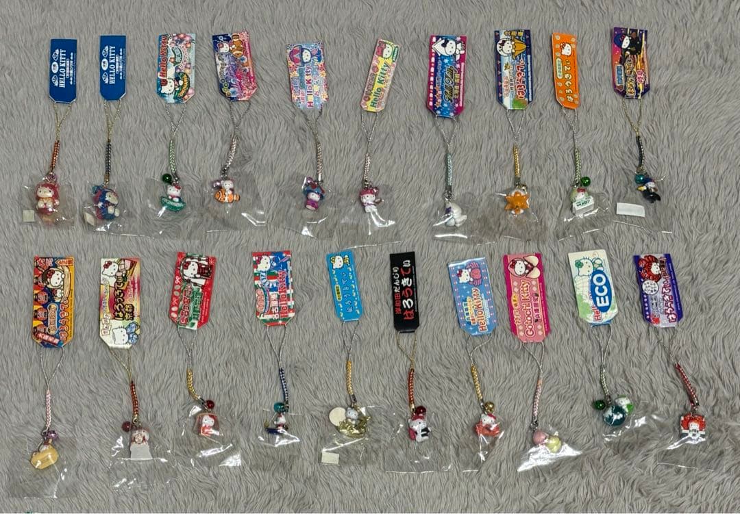 ご当地キティ　根付けストラップ　まとめ売り ご当地キティ ハローキティ 根付け ストラップ 19点 まとめ売り｜Yahoo