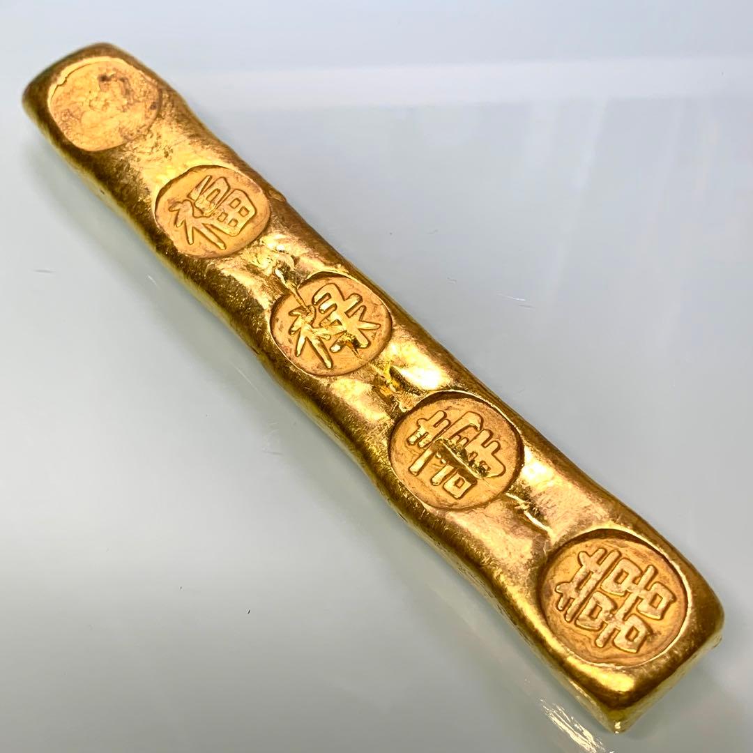 金貨　巨大な金條 古銭　福祿寿囍 金運パワー　開運用へ金元寶量目270g Amazon.co.jp: 大黒天 金運財富札 金運アップ 金運 商運 開運グッズ