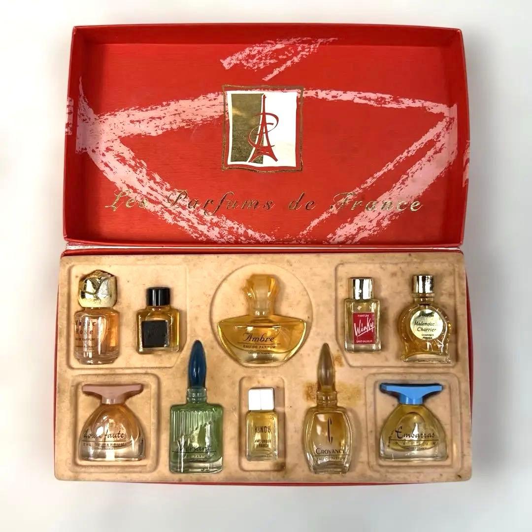 希少 フランス製 シャリエ ミニ香水 10本セット ヴィンテージ香水